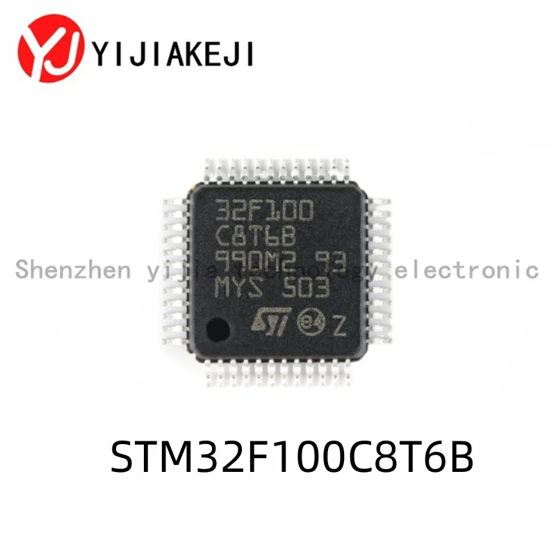 5pcs New original STM32F100C8T6B LQFP-48 ARM Cortex-M3 32-bit microcontroller MCU