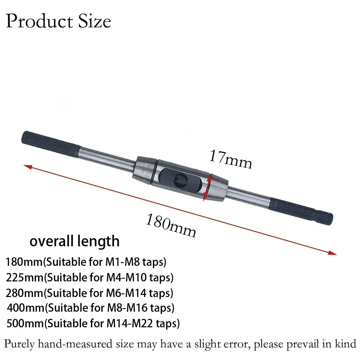Adjustable Hand Taps Wrench Tools For Mechanic Tapping Winch High Quality Steel Thread Processing Tools CNC Screw Tap M2-M24