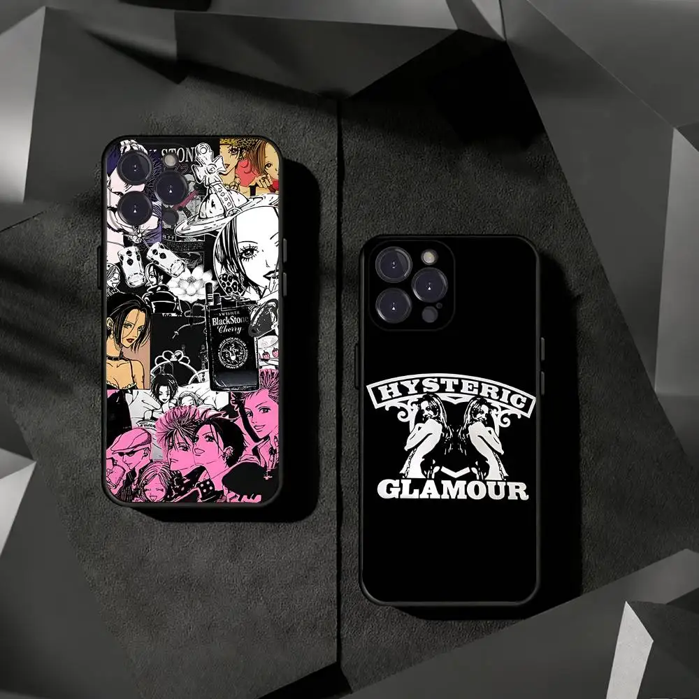 Japanese Hysteric Glamour Phone Case for iPhone 11Pro 13 12 11 18 Pro Max 16e 17 Air 16 15 14 Plus 11ProMax