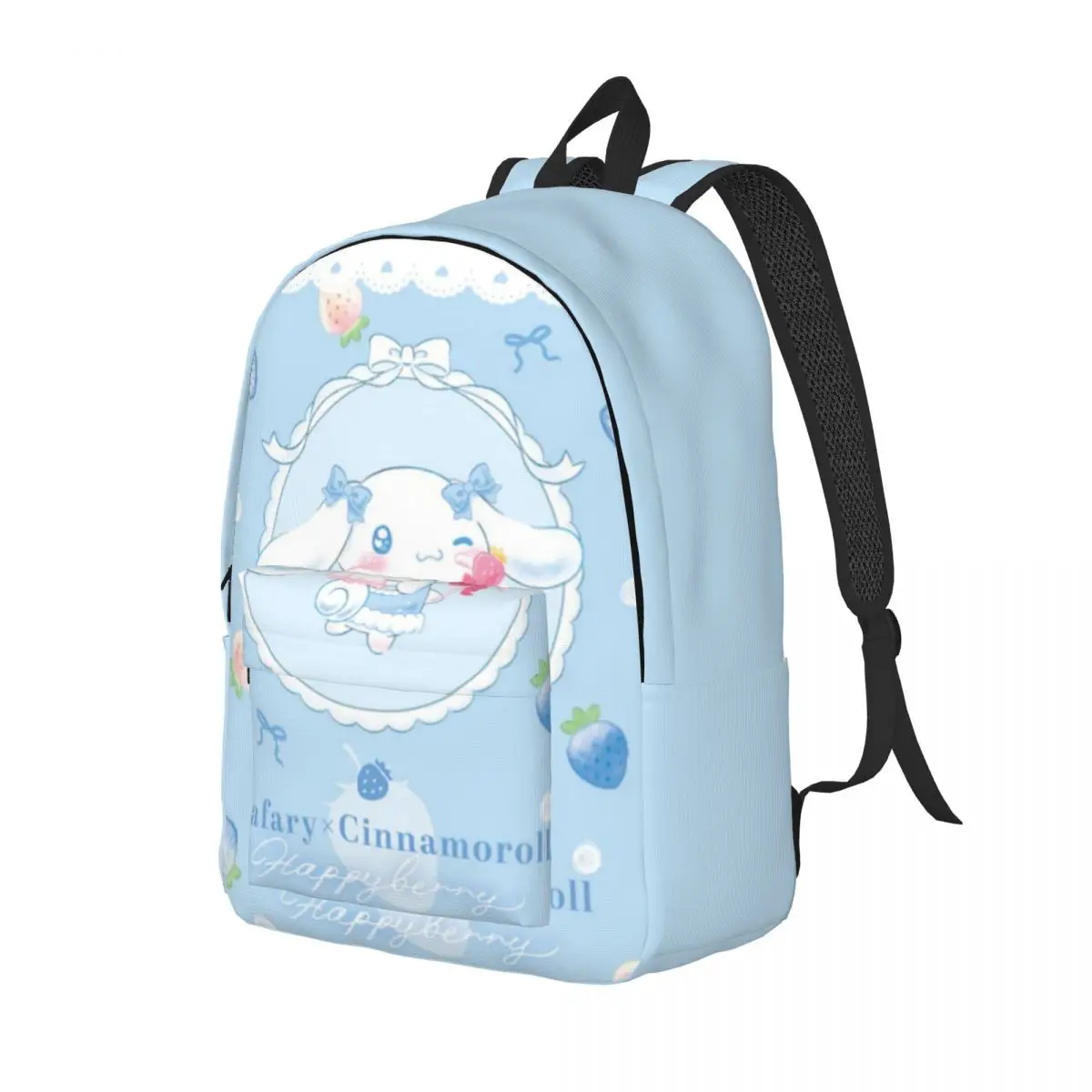 Custom Anime Laptop Backpack Men Women Basic Bookbag for School College Student Cinnamoroll Bag