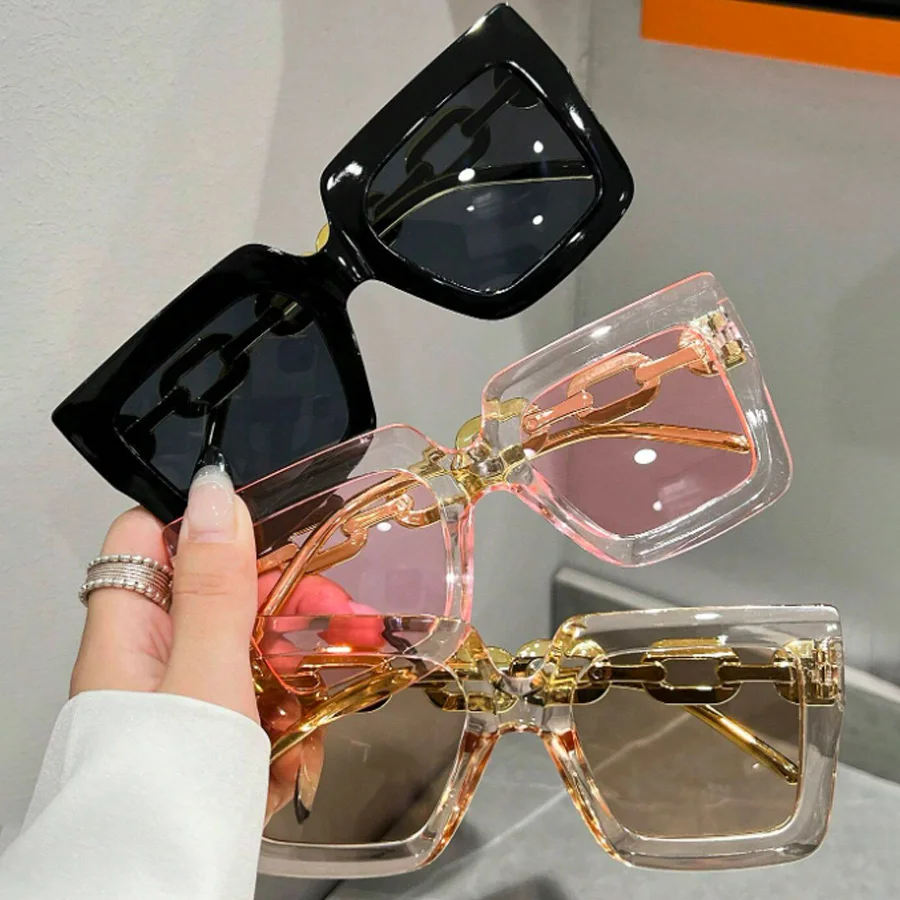 3PCS Fashion Large Frame Summer Decoration Women\'s Sunglasses retro Style Outdoor Travel Glasses