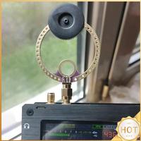 2pcs Donut Antenna UV UHF + VHF FM Mini Loop Antenna SMA Interface Radio Antenna for HFDY Malahiteam DSP DSP2 Radio Receiver