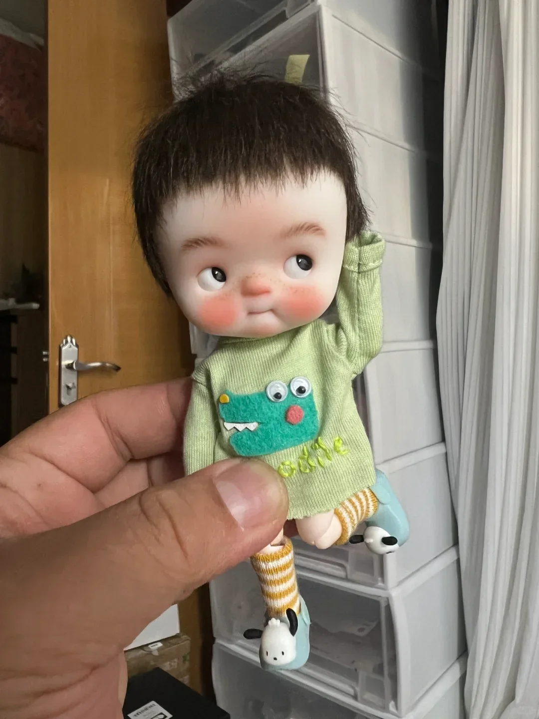 جديد BJD SD دمى 1/12 12 سنتيمتر الدمى المحمولة للبنين والبنات Recast qbaby BJD OB11 حجم دمية عارية في المخزون ماكياج شحن مجاني
