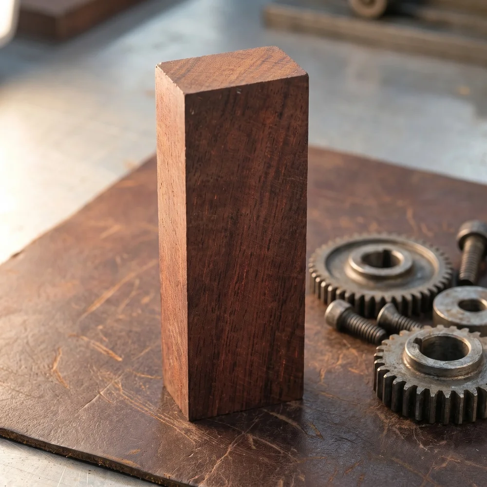 1 PC Handmade Handle Special Rosewood Wood Blank Natural Interweaving of Depth and Shade Texture DIY Handle Materials