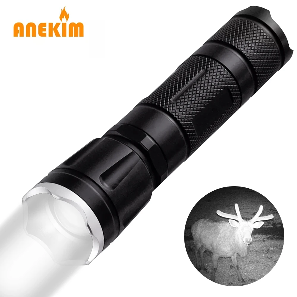 850nm 940nm Infrared Flashlight Zoom IR Illuminator VCSEL Laser LED Flashlight Night Vision Torch IR Flashlight Tactical Hunting