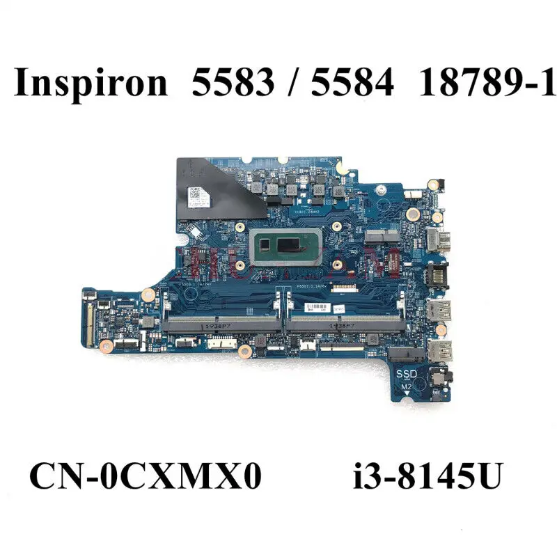 18789-1 i3-8145U For dell Inspiron 5583 5584 Laptop Motherboard CN-0CXMX0 CXMX0