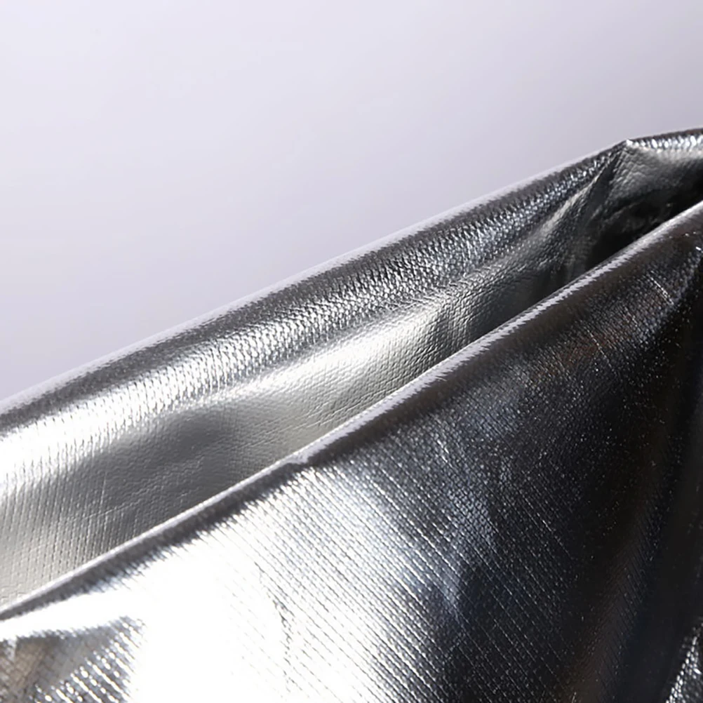 مريلة عازلة للحرارة مقاومة للحريق من رقائق الألومنيوم شديدة التحمل ومقاومة للزيت وتغطية كاملة بدلة حماية من الأعمال الخشبية المعدنية #5