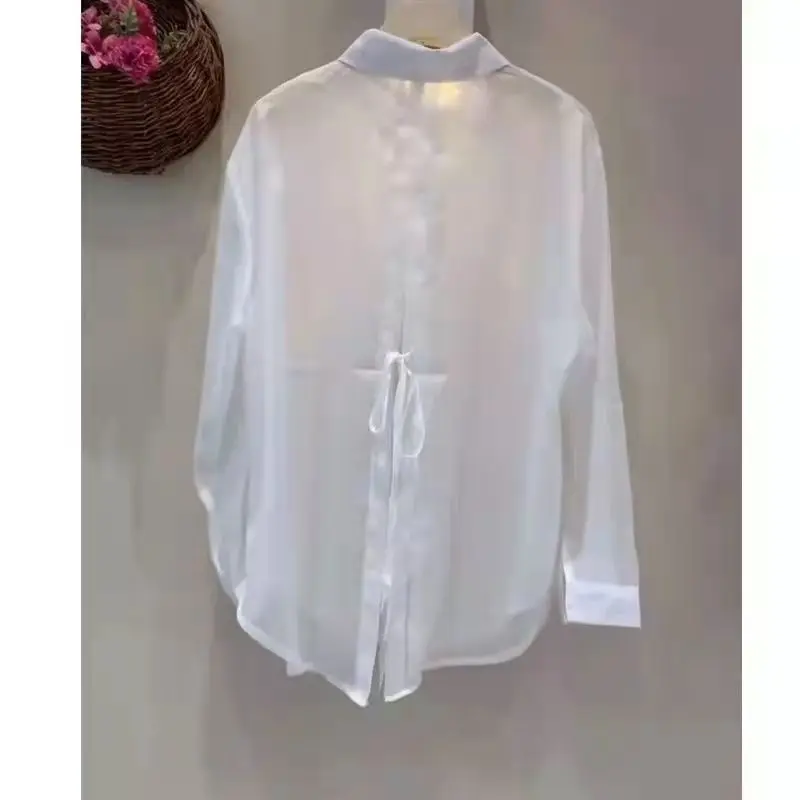 

2025 модный женский шелковый тонкий розовый кардиган на пуговицах с длинными рукавами, верхняя блузка, летняя пляжная накидка Wh4