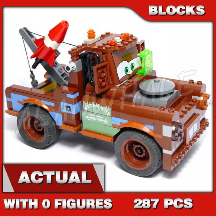 287pcs Cars Ultimate Build Mater Huge Rocket Powerful Tow Hook Brown Vehicle 10015 Building Block Toy Compatible With Model