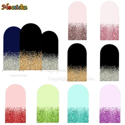 Birthday Party Arch Panel Background Photography Glitter Wedding Backdrop 2-Sided Personalised Custom Baby Showers Photobooth