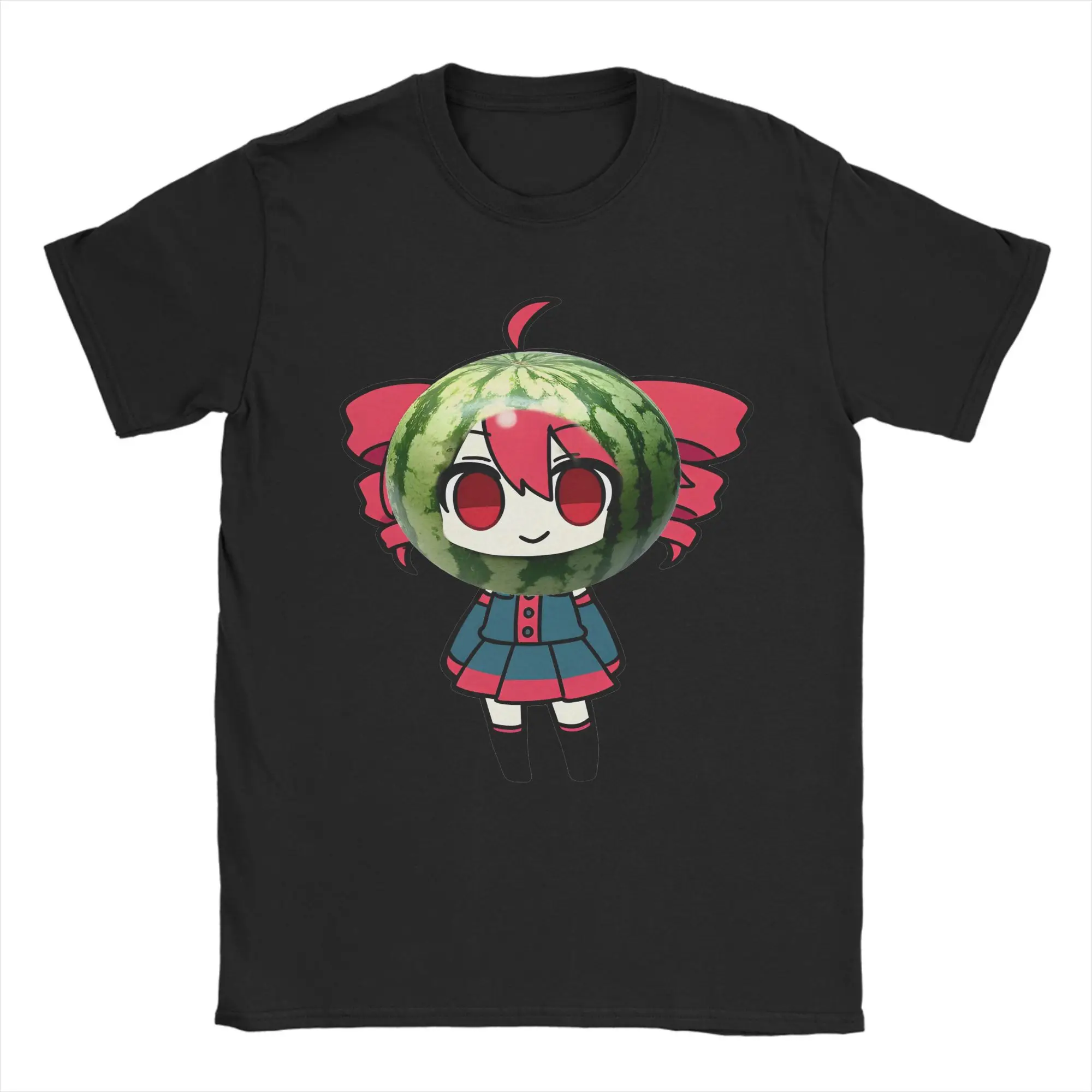 Novedad Kasane Teto sandía camiseta hombres cuello redondo 100% Camiseta de algodón divertidas lindas camisetas de manga corta camisetas estampadas