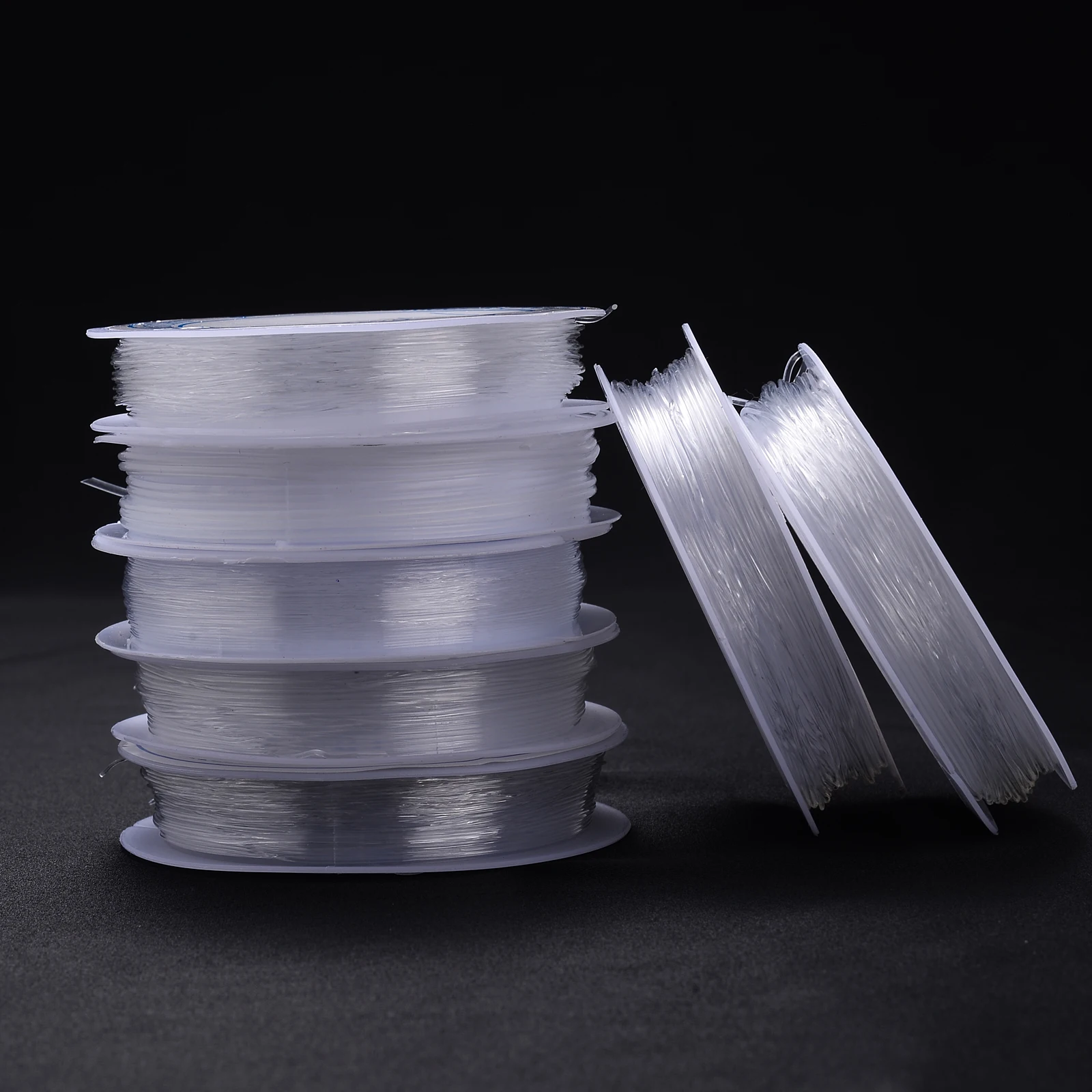 2 Stück Transparenter Kristall-Elastikfaden 0,4-1,2mm Schmuck-Perlenschnur für Armband Halskette DIY Handwerk und Schmuckherstellung Zubehör – Detail 6