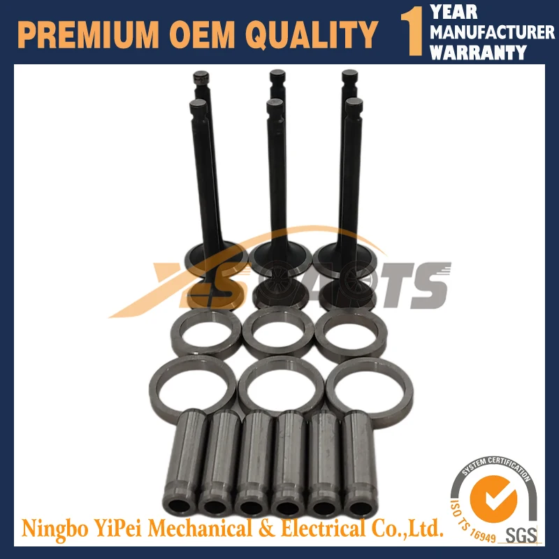 

For Yanmar 3D82 3TNE82 3TNV82 valve guide seat kit For PC27MR-2 PC27MR-3 PC27MR-8 Excavator