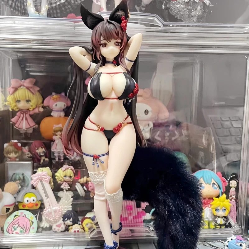

Новинка 2025, оригинальное издание Bearpanda Rose Bara Fox Lady, плюшевая фигурка с хвостом, игрушка, аксессуары для персонажей, аниме, игрушка для косплея