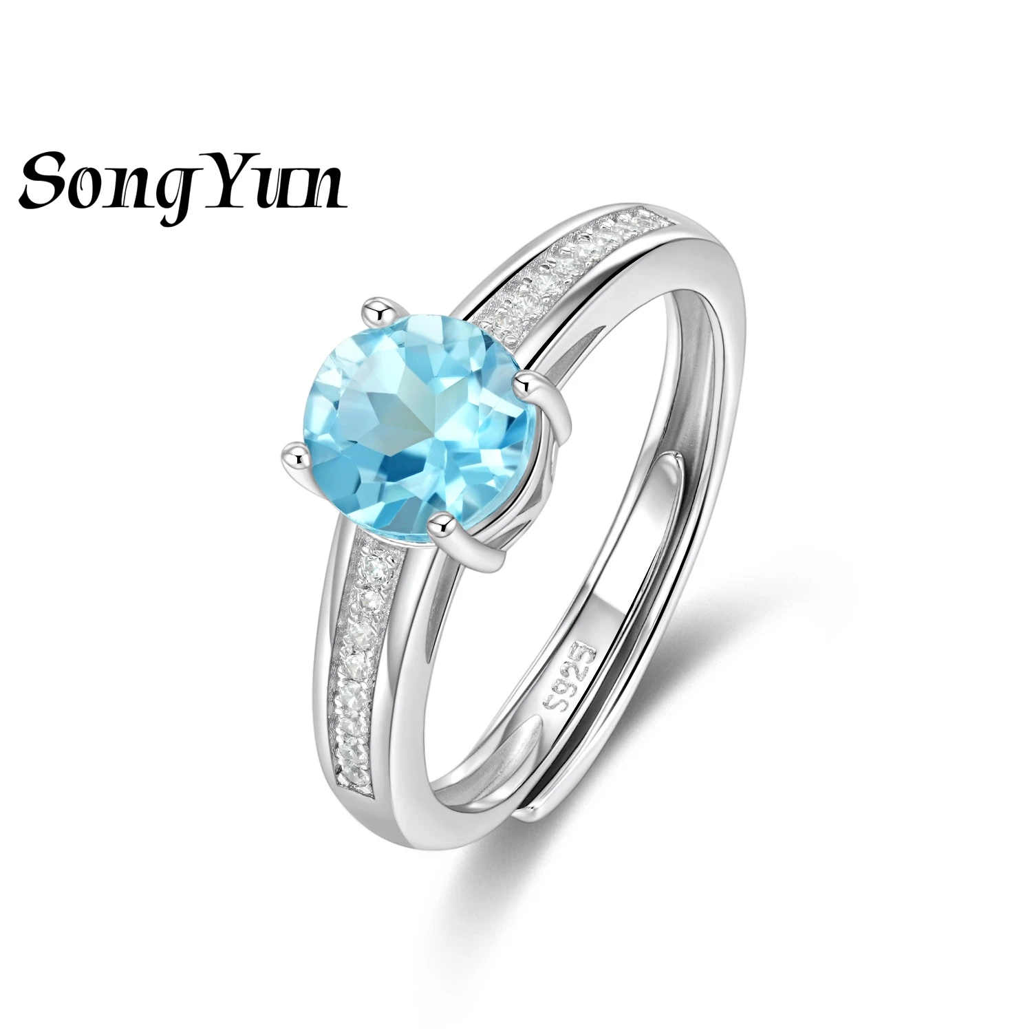 

SONGYUN Jewelry 925 Sterling Silver Ring Wedding Band High Carbon Diamond Mother Day Gift Elegant Style Women Rings Fine Jewelry