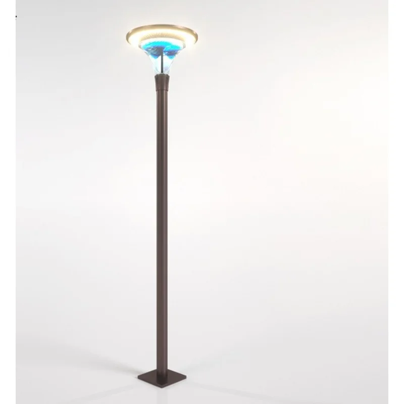 

Modern floor lamp courtyard lamp outdoor waterproof LED street lamp solar powered downstairs hallway rooftop