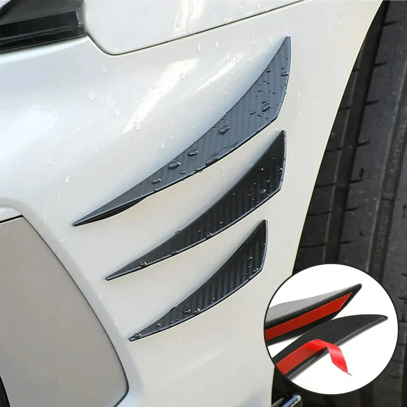 6-teiliges universelles Frontstoßstangen-Diffusor-Set: Spoiler-Finnen, Bodykit-Elemente und Chin-Spoiler für Fahrzeugtuning