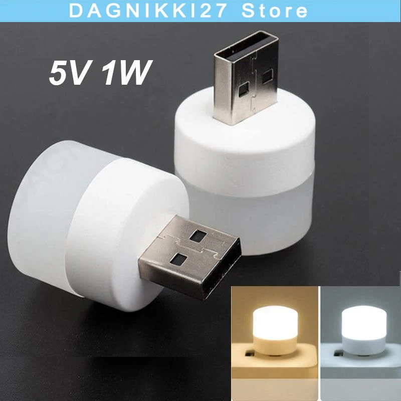 

5V USB Book reading Lights Pocket Mini LED Night Light Plug Lamp for camping Powerbank Charging Small Round Protection Lamps V27