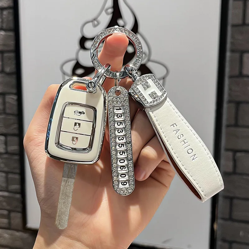 2/3Button Remote Key Case Shell for Honda Accord FIT CR-V XRV VEZEL CITY JAZZ CIVIC HRV FRV 2013 2016 Keychain Fob Accessories