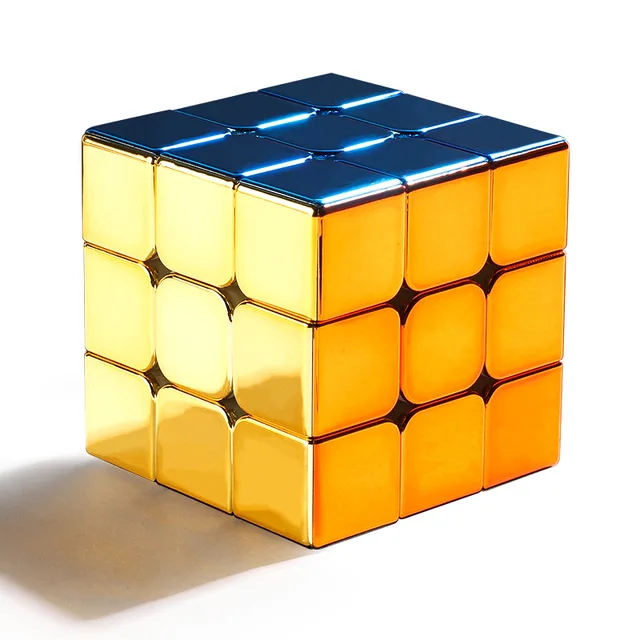 [Picube] SengSo Metal 3x3 magnetyczny złoty Cubo magiczna prędkość kostka łamigłówka Cibe M3 3x3 Magico Cubo Кубик Рубика Cibo zabawka