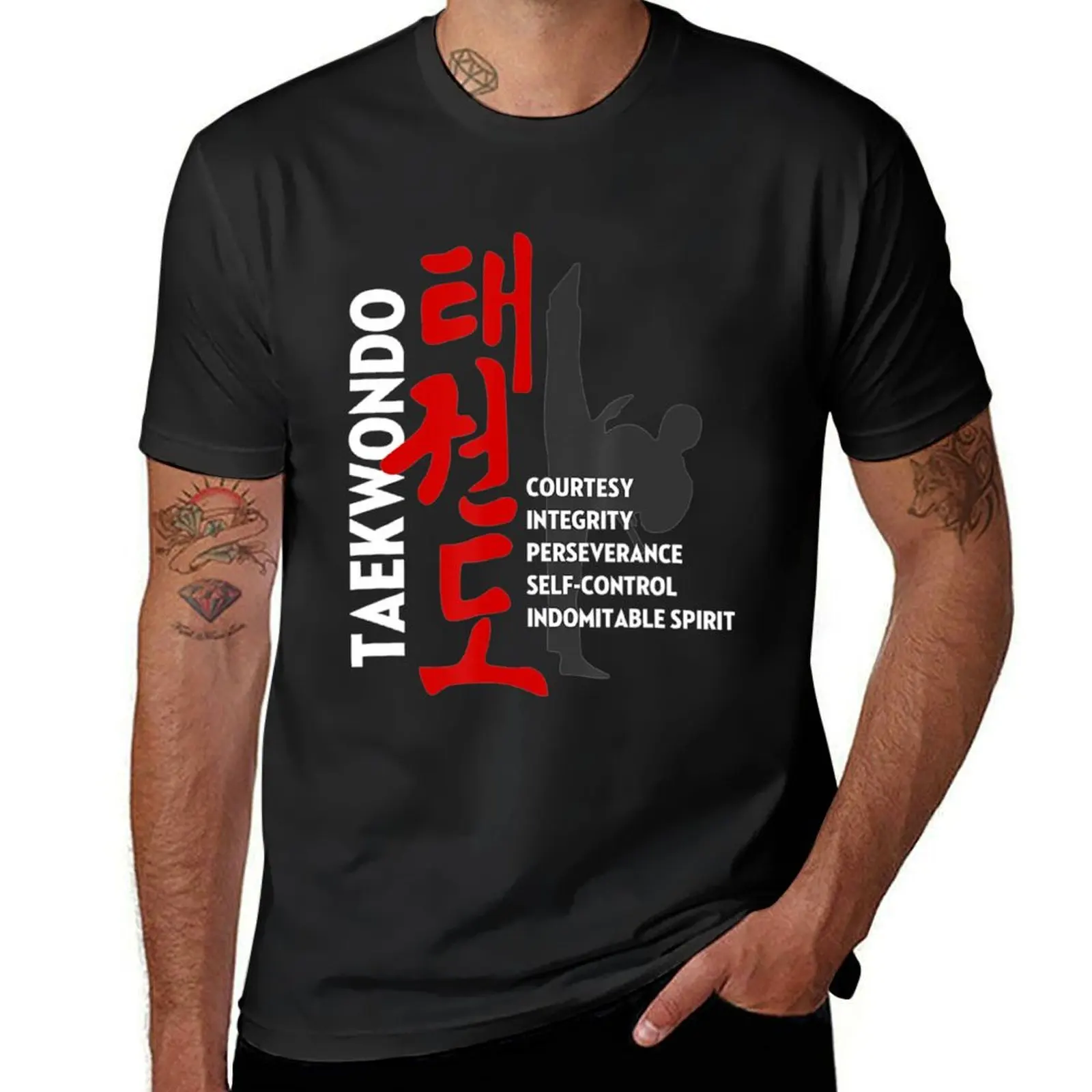 Taekwondo Tenets Martial Arts Graphic T-Shirt summer tops customizeds aesthetic clothes for a boy t shirts for men graphic