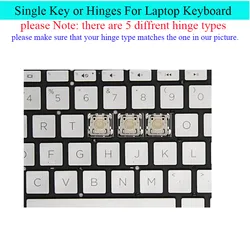 Replacement Key For HP 250 255 G7 15-CC 15-CD 15-CS 15-CW 15-DA 15-DB 15-DX 17-BY 17-CA 15-DW Keyboard Keys cap Hinges Clip