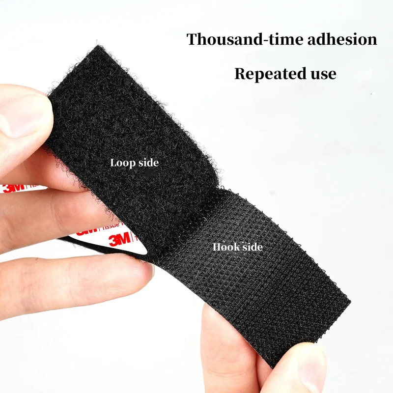 3M Authorized Hook Loop Tape Heavy Duty Self-Adhesive for Curtains/Screens | Super Strong Bond Dual-Sided Fastener Tape