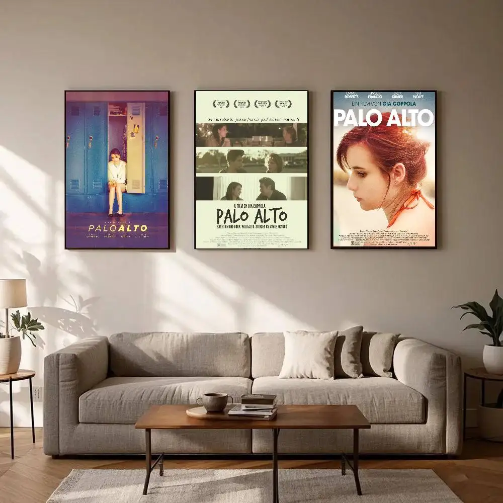 Palo Alto Love Movie Poster Art Sticky Wall Waterproof Home Living Room Bedroom Bar Aesthetic Decoration