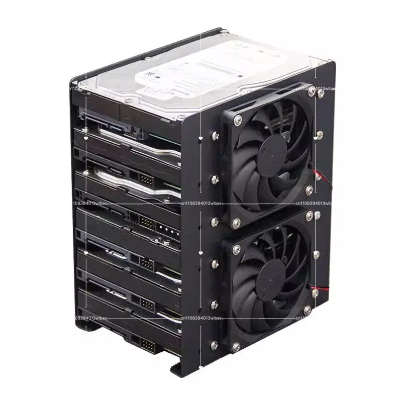 3.5 inch multi-disk hard disk bracket, stable body cooling fan 2 discs, 4 discs, 6 discs, mechanical hard disk stacking bracket