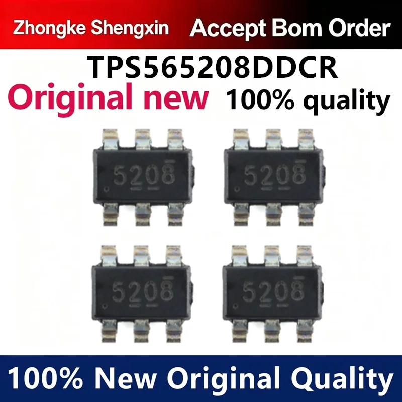 （5pcs-100pcs）Original genuine TPS565208DDCR silk screen 5208 SOT23-6 synchronous voltage regulator chip