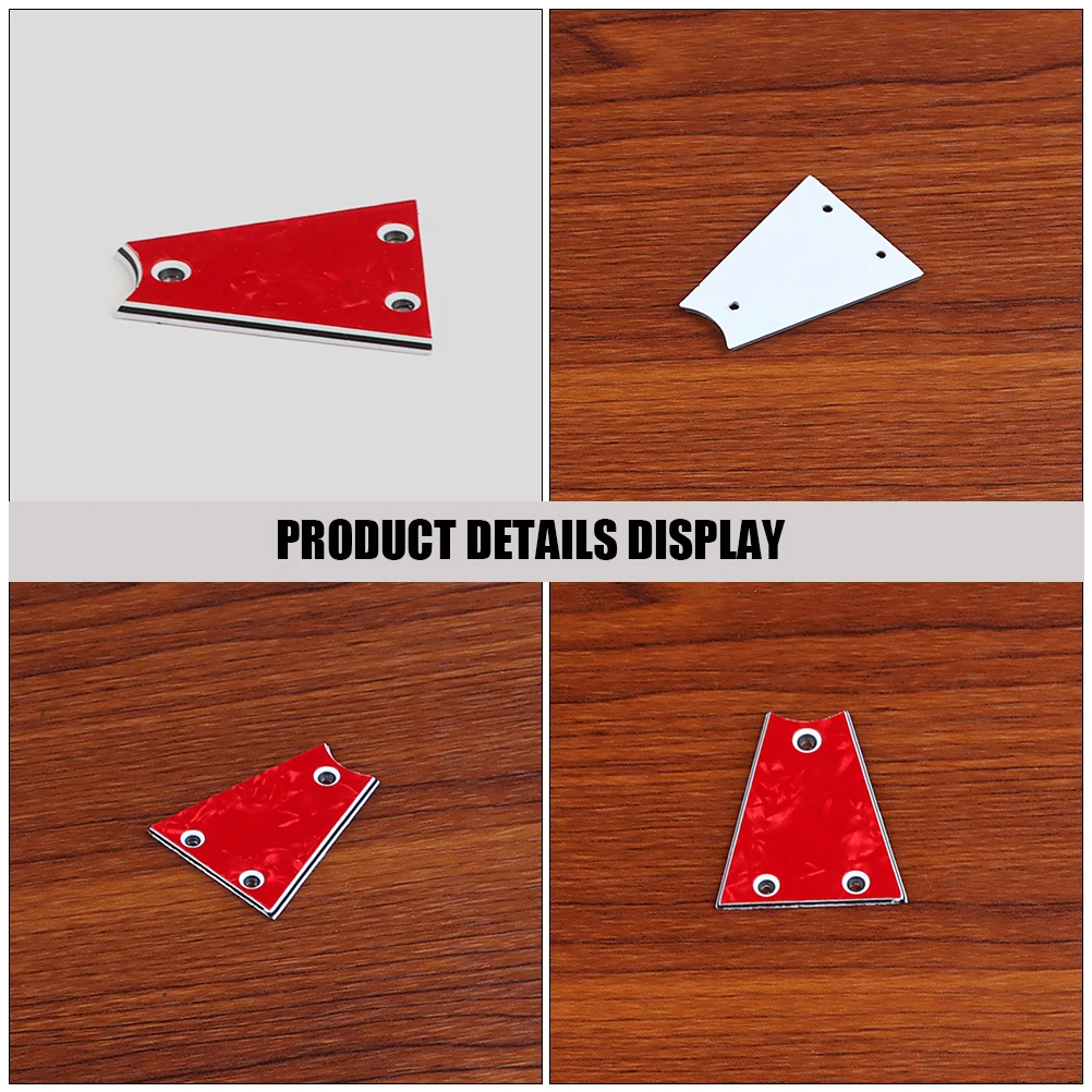 

Red Truss Rod Covers Guitar Metal Bass Electric Smooth Edges Long Time Guitar Parts Accessories