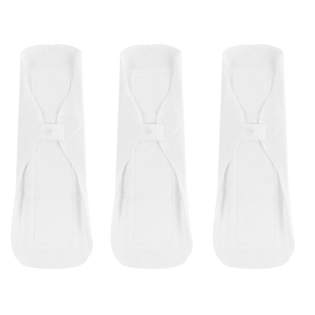 3Pcs 270mm Reusable Menstrual Pad Washable Sanitary Napkin Cotton Lining Women Health Care Travel Postpartum Pads