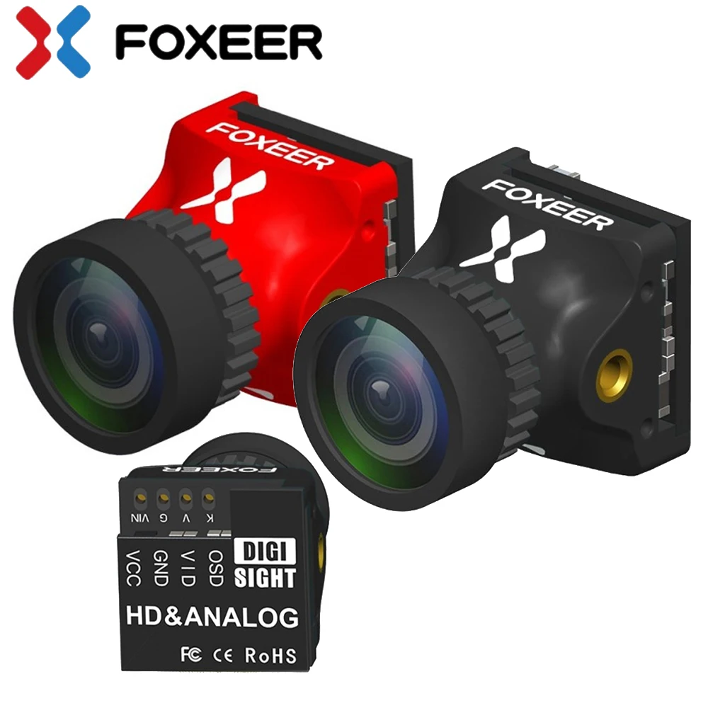 

Foxeer Digisight Analog Digital FPV Camera 720P 1000TVL Switchable 4ms Latency Super WDR 1/3" CMOS Sensor For FPV Racing Drones