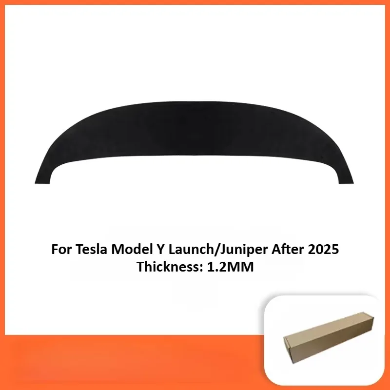 Armaturenbrettabdeckung für Tesla Model 3/Y/YL ModelY Juniper 2026, Wildleder-Sonnenschutz, UV-Schutzmatte, rutschfeste Unterlagen, Zubehör – Detail 5