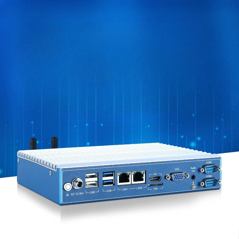 Quad-core wide-pressure industrial computer, micro-edge computer gateway, computer rich interface industrial control host
