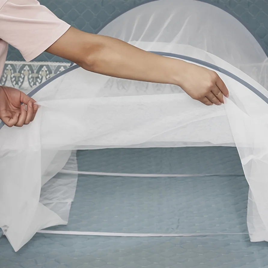 

Versatile All-Season Mosquito Net for One | Easy-Fold, Zip-Up Entry, Universal Fit | No Installation, Durable Polyester