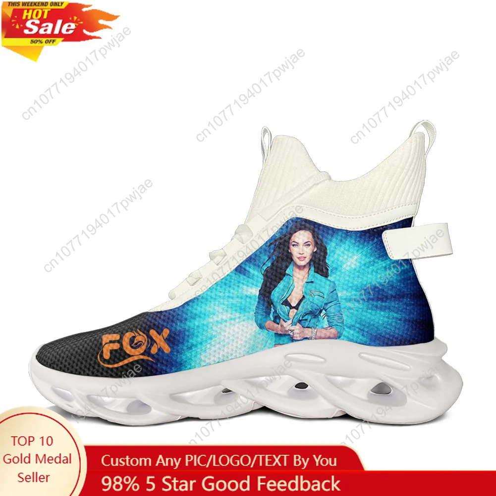 

Megan Fox Actor Singer High Top Flats Sneakers Mens Womens Hiking Sneakers Travel Mountaineering Lightweight Shoe Running Shoe