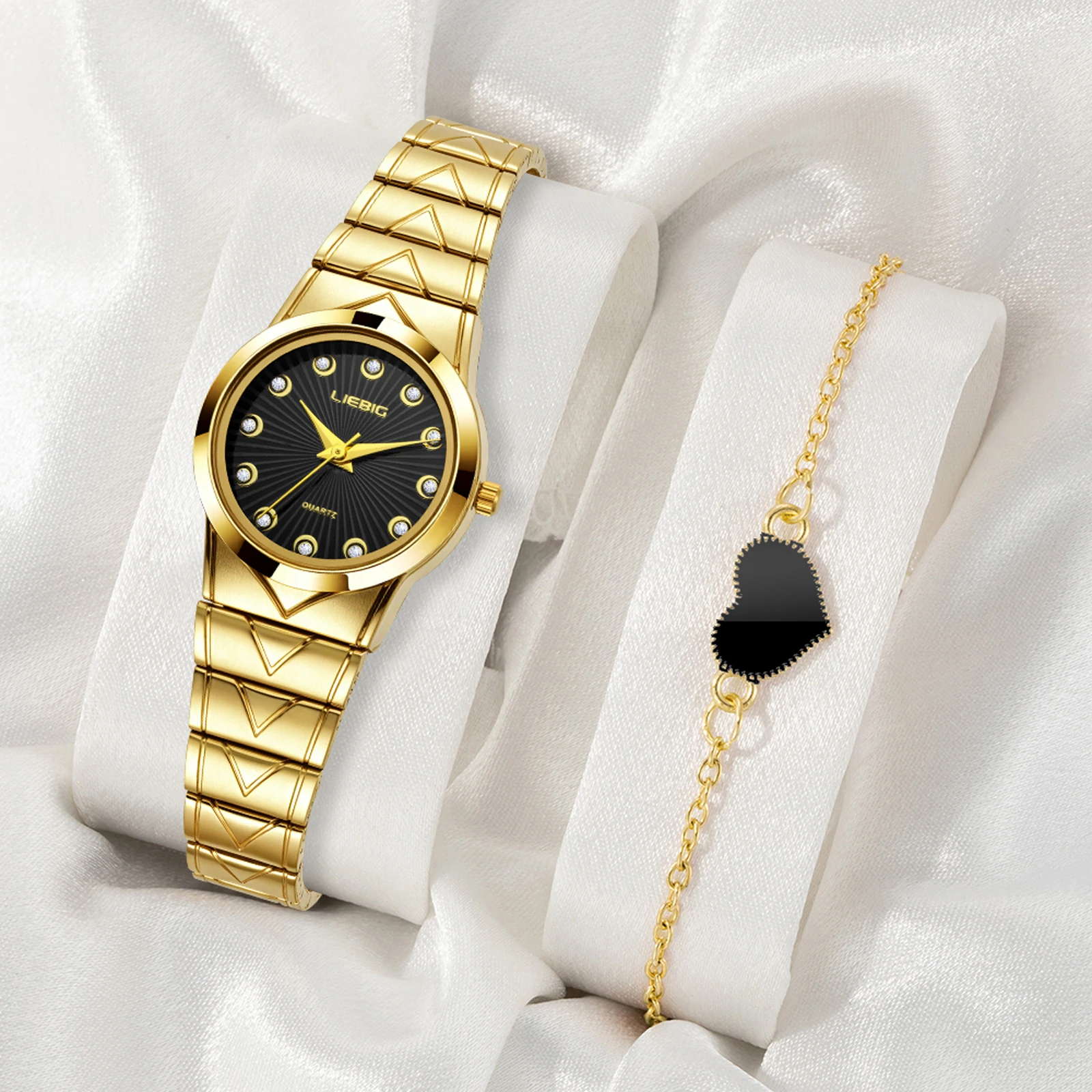 

LIEBIG Роскошные кварцевые наручные часы с браслетом, женские часы для женщин, модные спортивные часы, простые водонепроницаемые Relógio Feminino