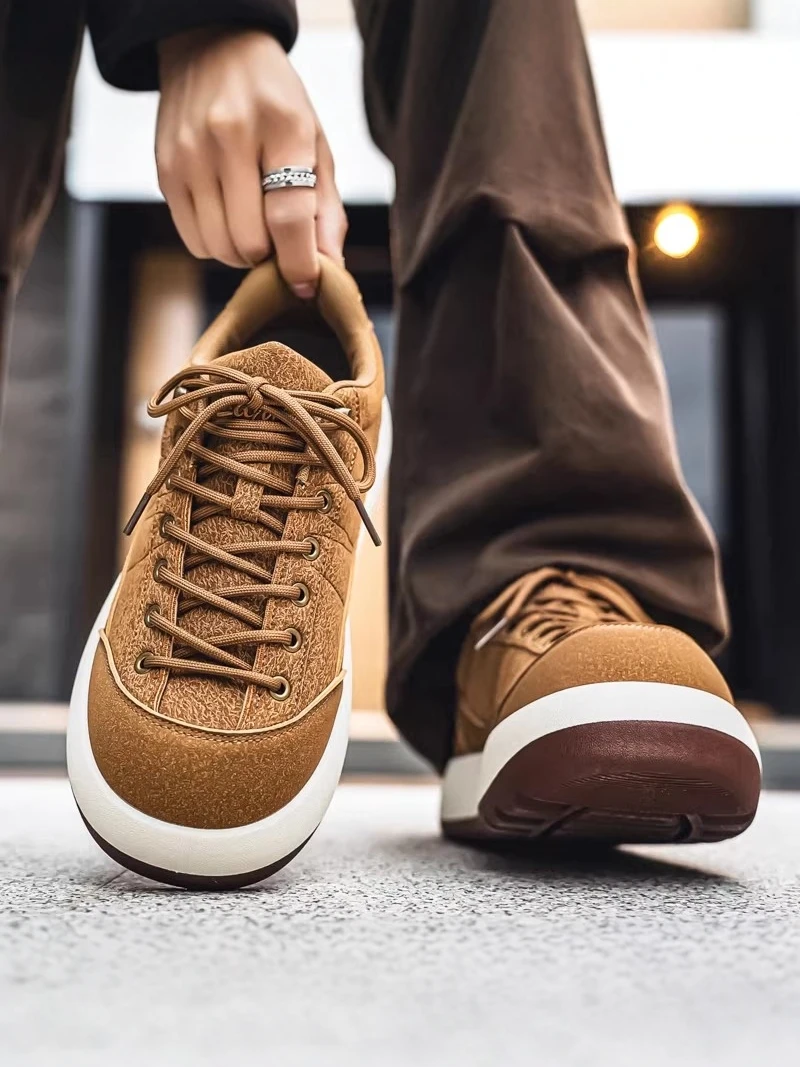 

Men's 2026 New Summer Casual Versatile Trendy Brand Heightening Board Shoes Lightweight Soft Bottom Sports De Xin Trendy Shoes