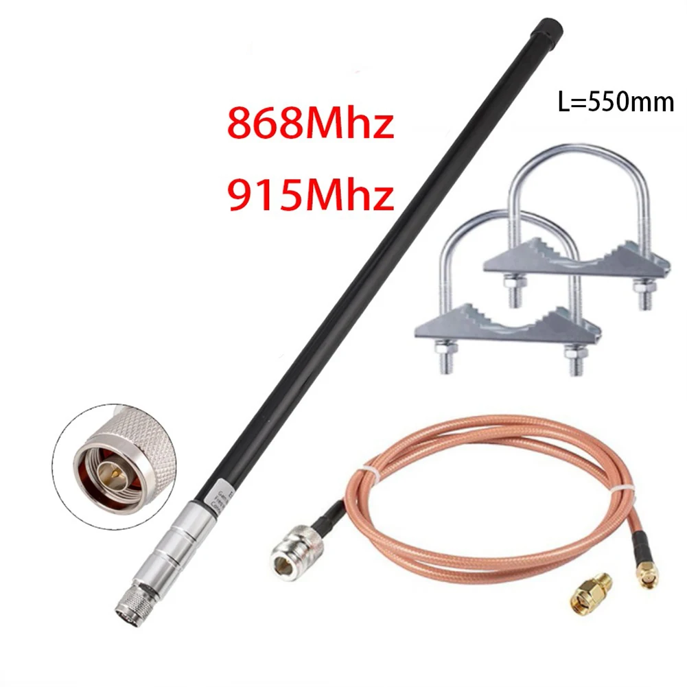 Fiberglass Construction Outdoor Antenna Providing Reliable Connectivity at Frequencies of EU868 US915 Mhz Range