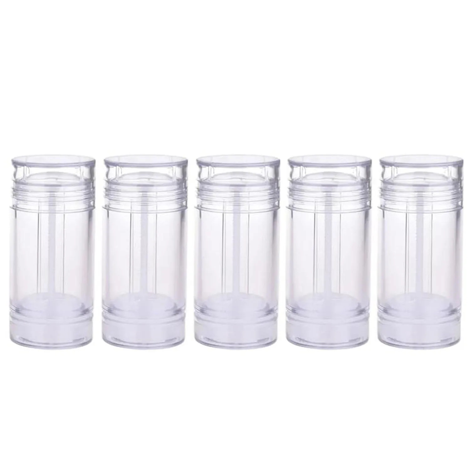 

Пластиковые контейнеры для дезодорантов, 1 унция, пустые прозрачные цилиндрические многоразовые тубы-стик для дезодорантов, бальзама для губ, помады