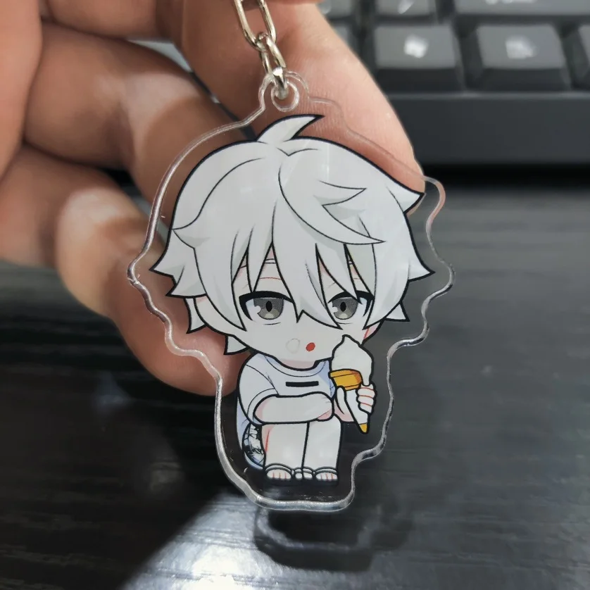 BLUE LOCK Anime Figures Mikage Reo Nagi Seishiro Cosplay Acrylic Key Chains Model Itoshi Sae Character Keyring Bag Decor Pendant