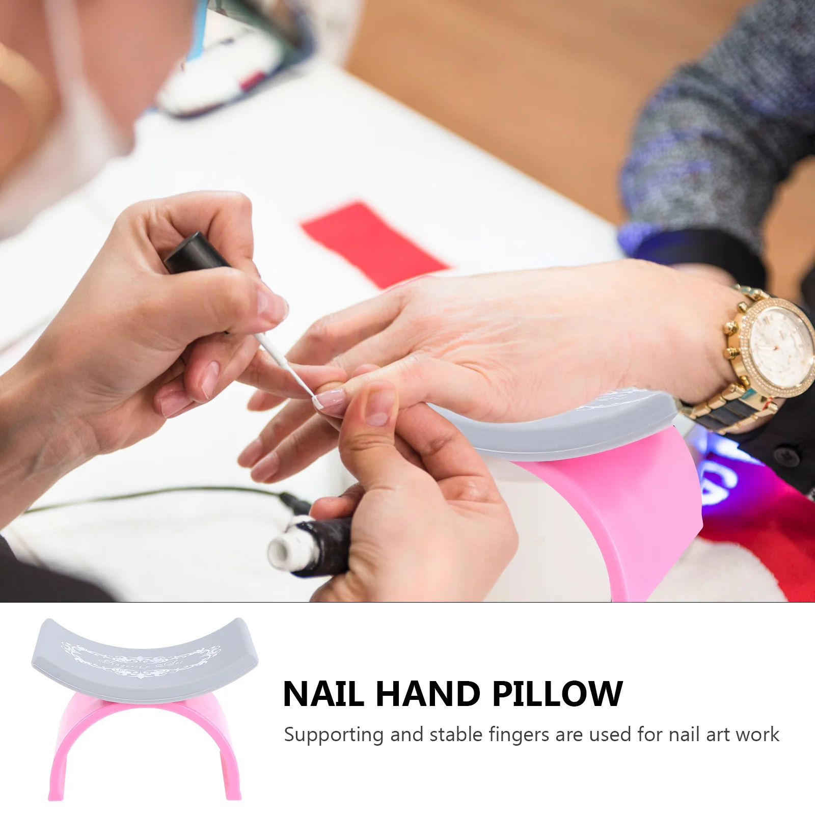 1 قطعة وسادة اليد مسمار U شكل وسادة سيليكون للإزالة راحة اليد معدات مانيكير مسمار الفن المعصم دعم وسادة العناية بالأظافر #6