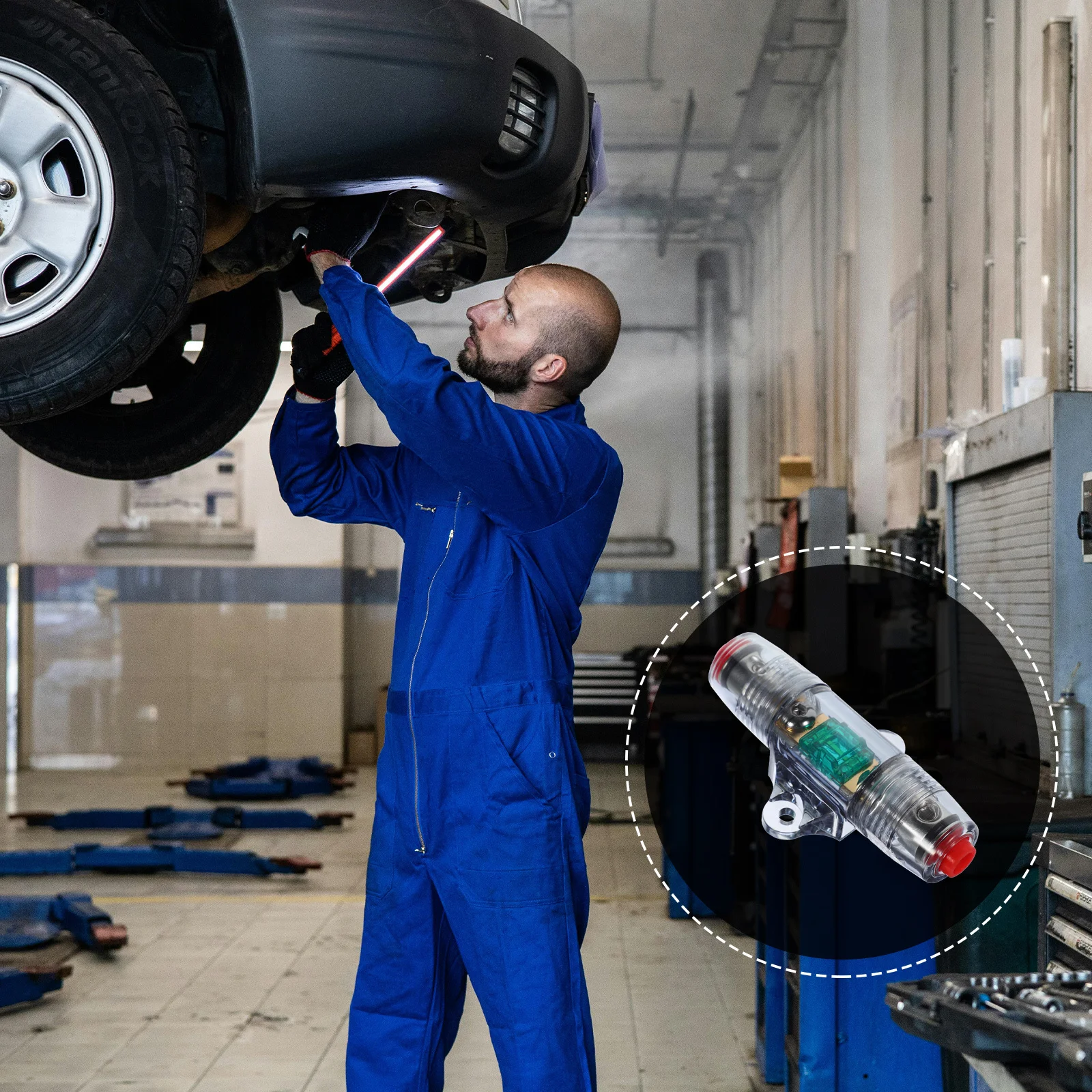 

Car Fuse Holder Inline Circuit Breaker For Vehicle Audio System Protection Fuse Inverter Replacement Automotive Circuit Safety