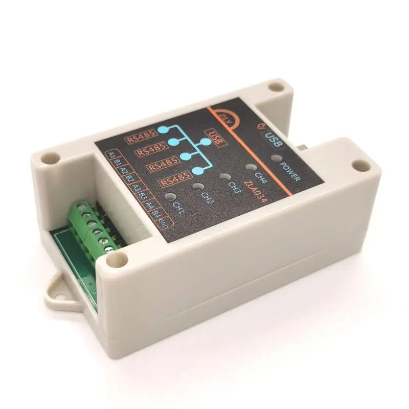 USB to 485 Converter One-to-four-channel RS485 Industrial-grade Serial Port Line Communication Module