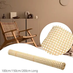 1-2m Wicker Cane Strap Natural Looking and Comfortable Rattan Mesh Roll Sheet Webbing for Chairs and Other Antique Furniture DIY