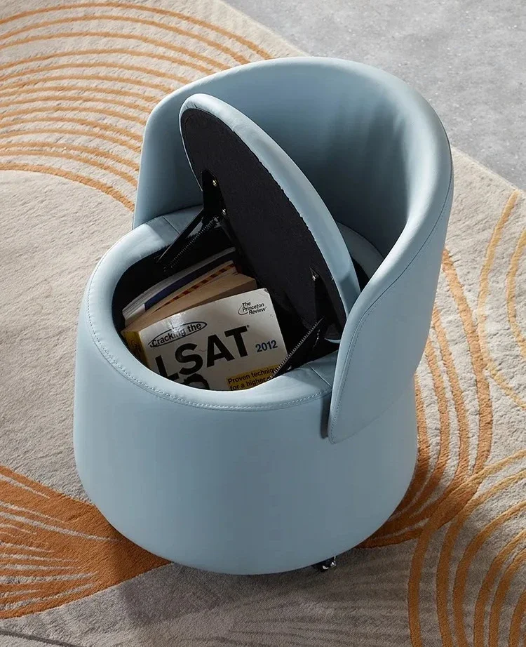 

4yj15 Nordic makeup stool Storage dressing chair Single sofa chair Internet celebrity light luxury chair Nail stool