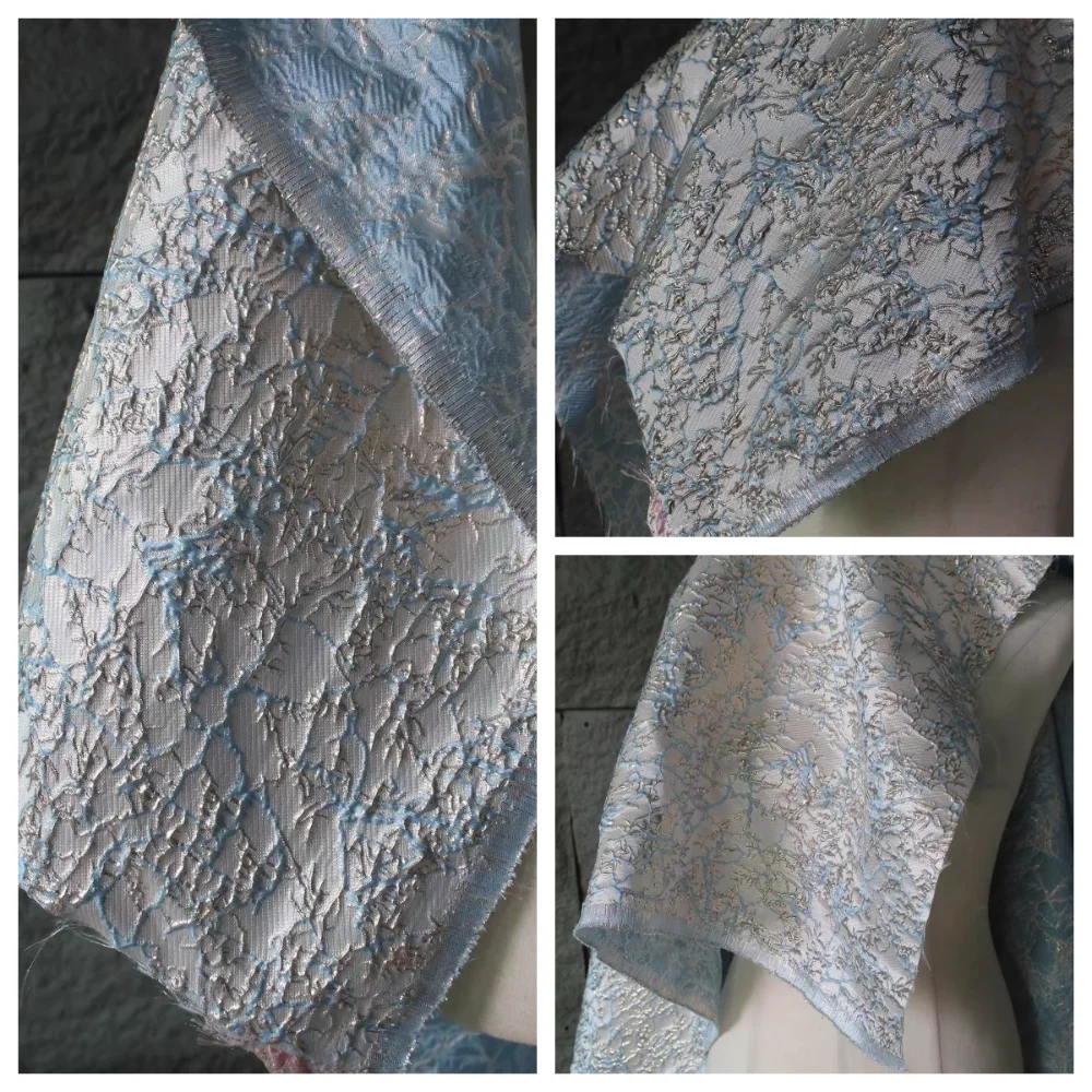 

Весенне-летняя жаккардовая ткань с рельефным узором для дизайнерской одежды, платьев, сумок, оптовая продажа, материал для шитья своими руками, продажа на метры