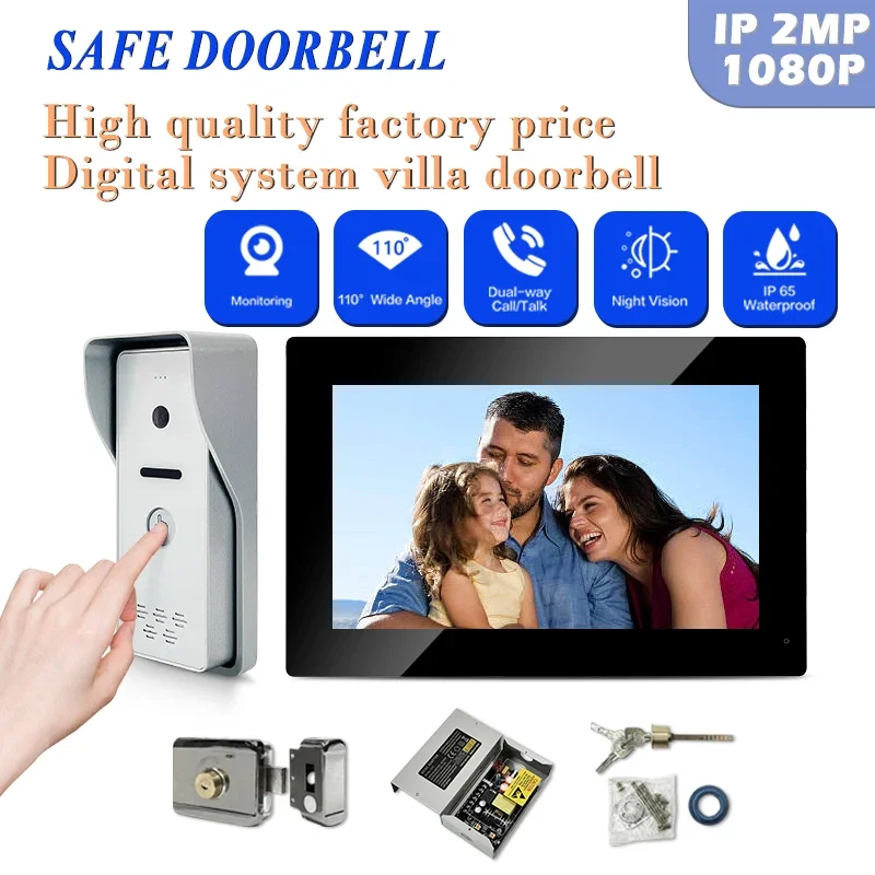 

View Wide Angle 110°, Night Vision, Ip65waterproof Outdoor Station Ip System Stable Videoportero For Villa Video Doorbell