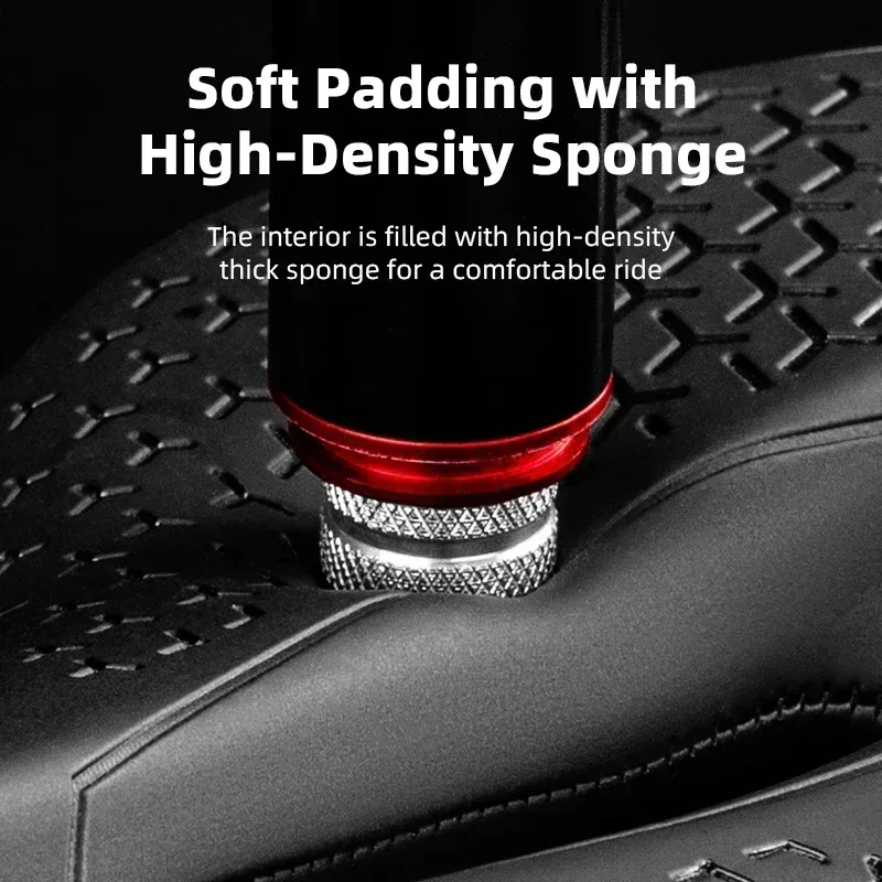 ROCKBROS Mountain Road Bike Saddle Breathable Shockproof Cycling Seat PU Non-Slip Leather Racing Speed Bicycle Accessories view 5